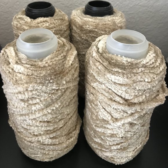 Silk City Fibers Other - NWOT Vintage Yarn, 4 Cones (42.3 oz), Silk City Fibers, 100% Viscose